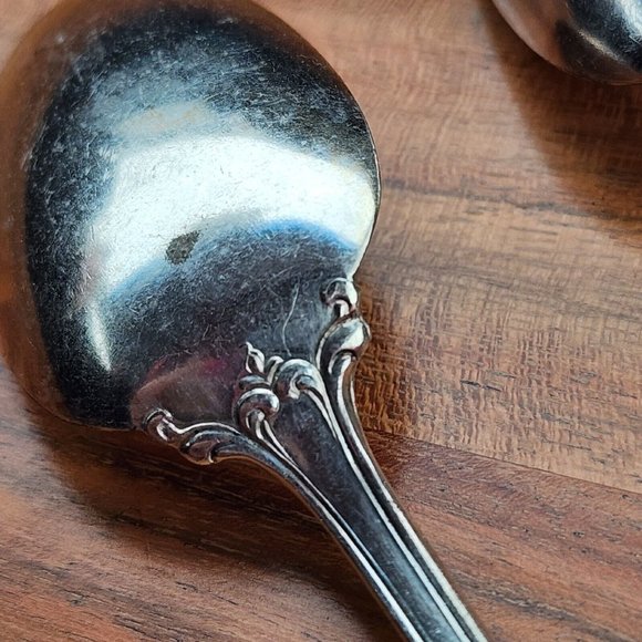 1865 H Sears And Son Silverplate Como Teaspoon 6" set of 2 antique flatware - Picture 8 of 10
